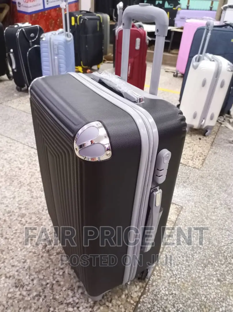 Classy Plastic Suitcases.Medium .( Black)