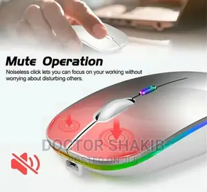 Rechargeable RGB Cordless USB Optical Mouse