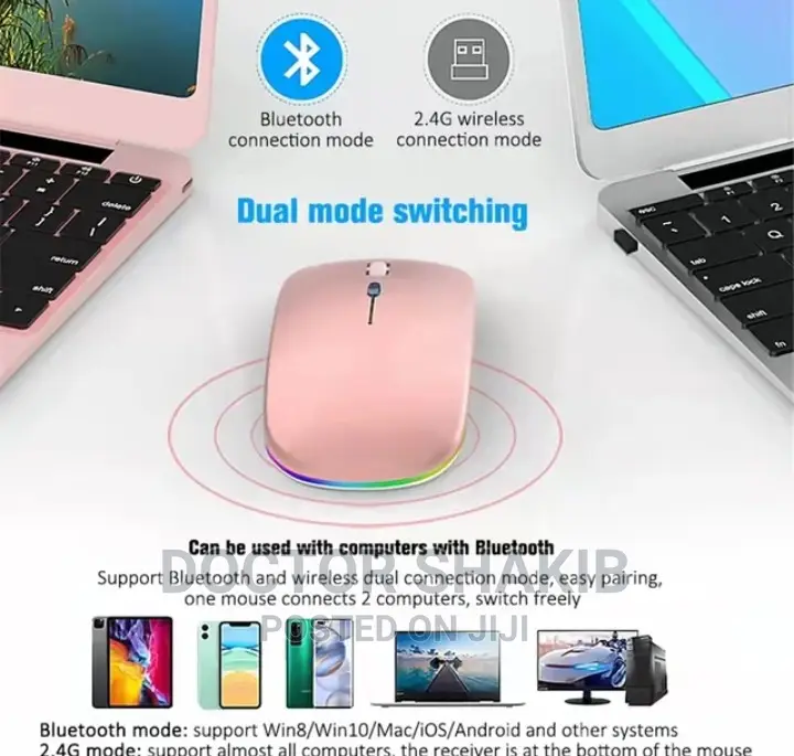 Rechargeable RGB Cordless USB Optical Mouse