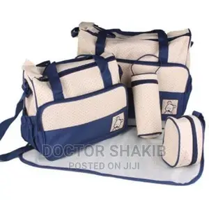 5pcs Baby Diaper Bag Set (Neavy Blue)