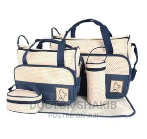 5pcs Baby Diaper Bag Set (Neavy Blue)