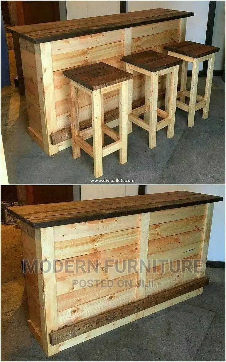 Pallet Bar Counter Table Call Us On