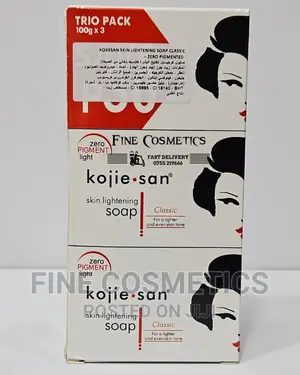 3PCS KOJIE SAN Zero Pigment Classic Skin Lightening Soap100g
