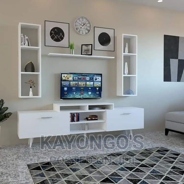 Tv Stand and Its Wall Drope