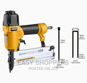 Ingco 2in1 Combo Pneumatic Air Brad Nailer / Staple Gun