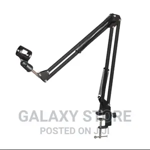 Broadcast Studio Microphone Stand With Adjustable Flexible Arm