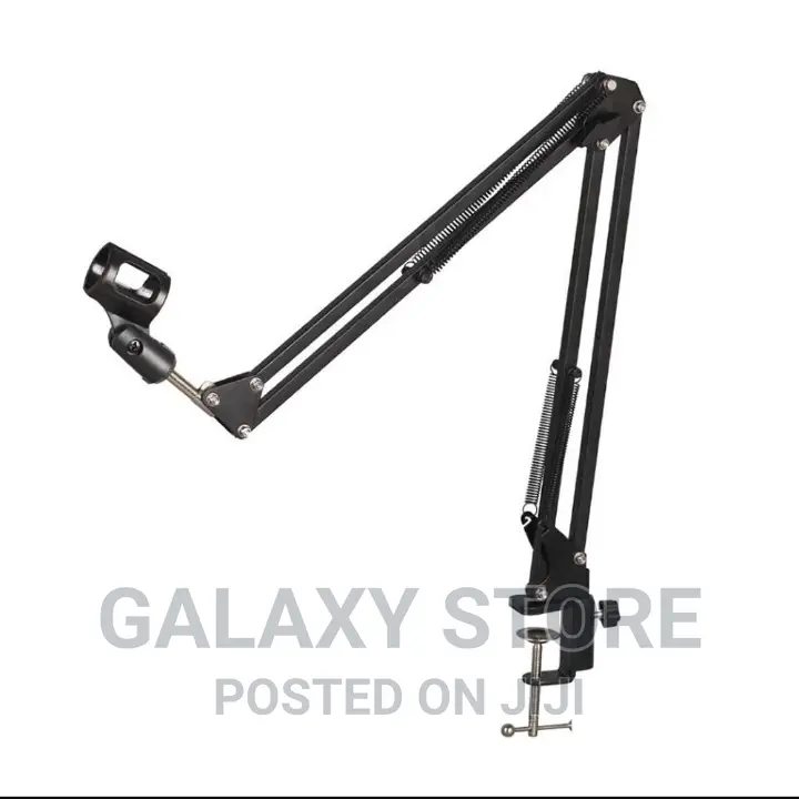 Broadcast Studio Microphone Stand With Adjustable Flexible Arm