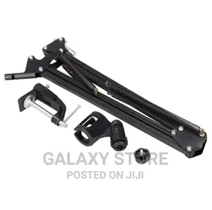 Broadcast Studio Microphone Stand With Adjustable Flexible Arm