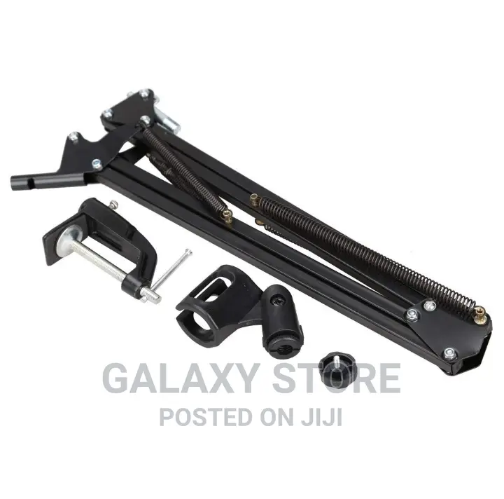 Broadcast Studio Microphone Stand With Adjustable Flexible Arm