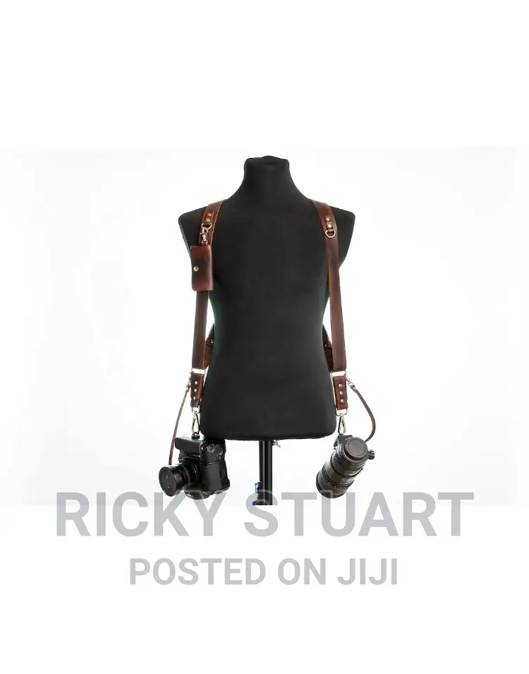 Leather Camera Straps on Dual Shoulder (Double)