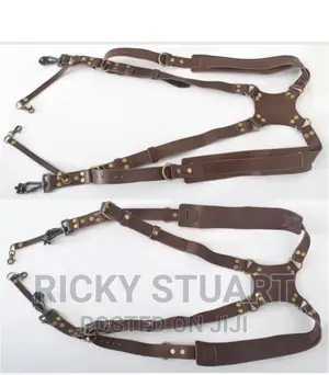 Leather Camera Straps on Dual Shoulder (Double)