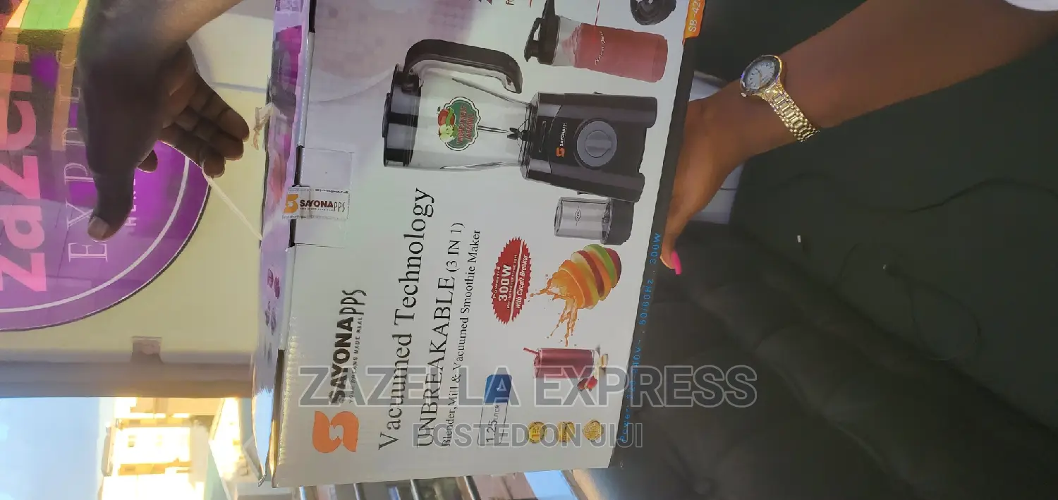 Sayona Blender Vacuumed Technology 3 in 1 Unbreakabl Blender