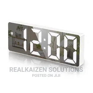 Digital LED Display Mirror Alarm Clock