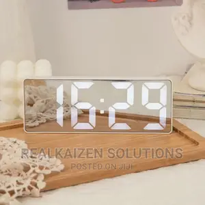 Digital LED Display Mirror Alarm Clock