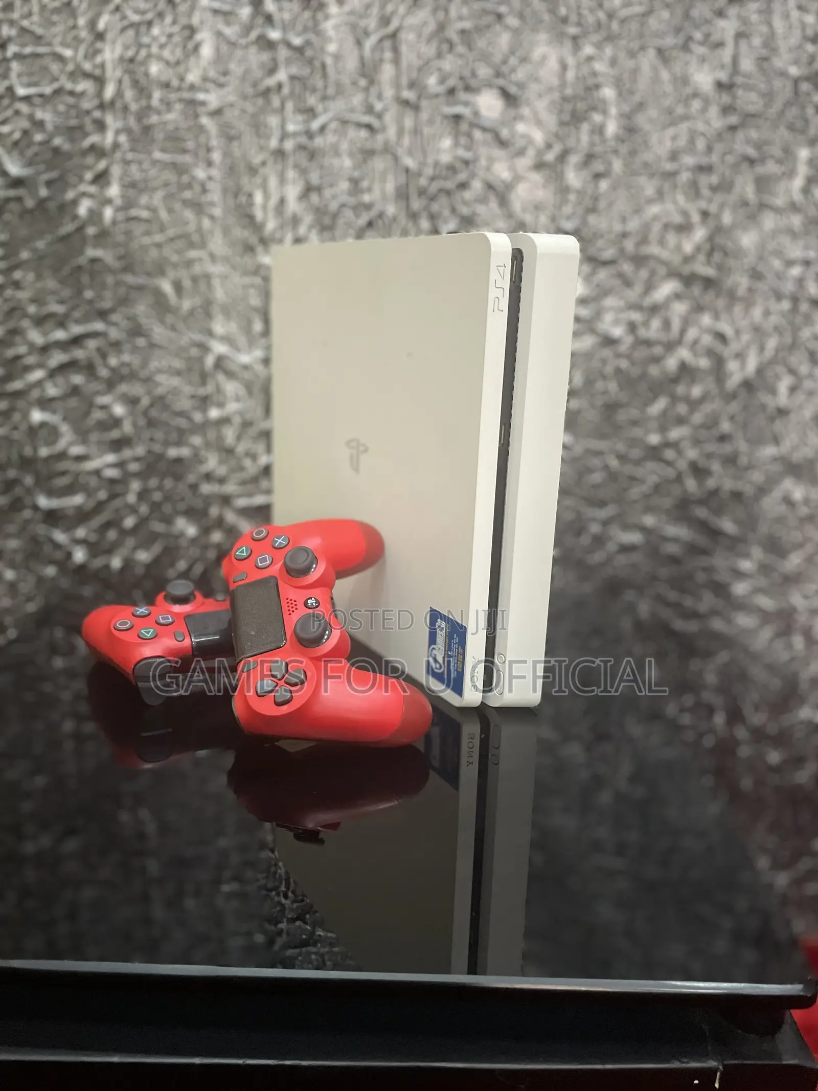 Ps4 Slim Console 2pads Red