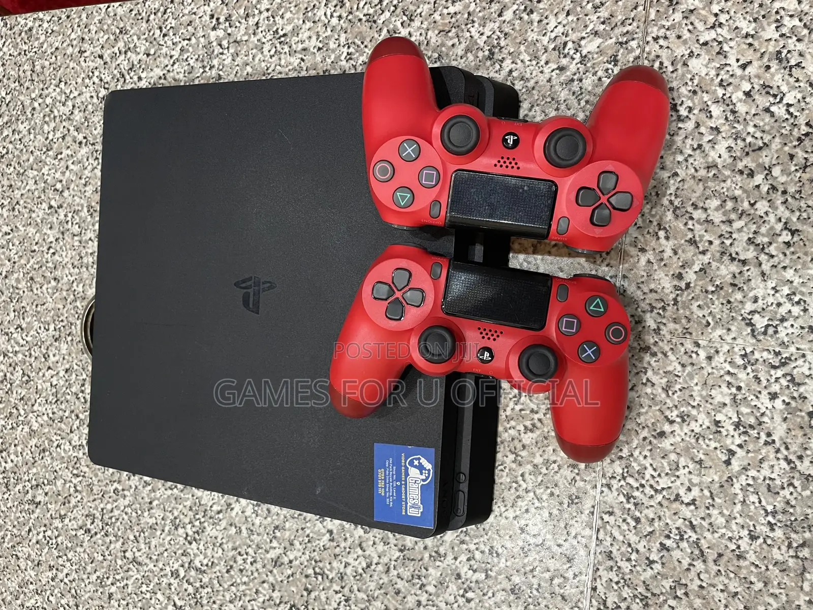 Ps4 Slim Used Console Red Controllers