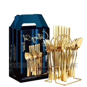 24pc Gold Cutlery Set