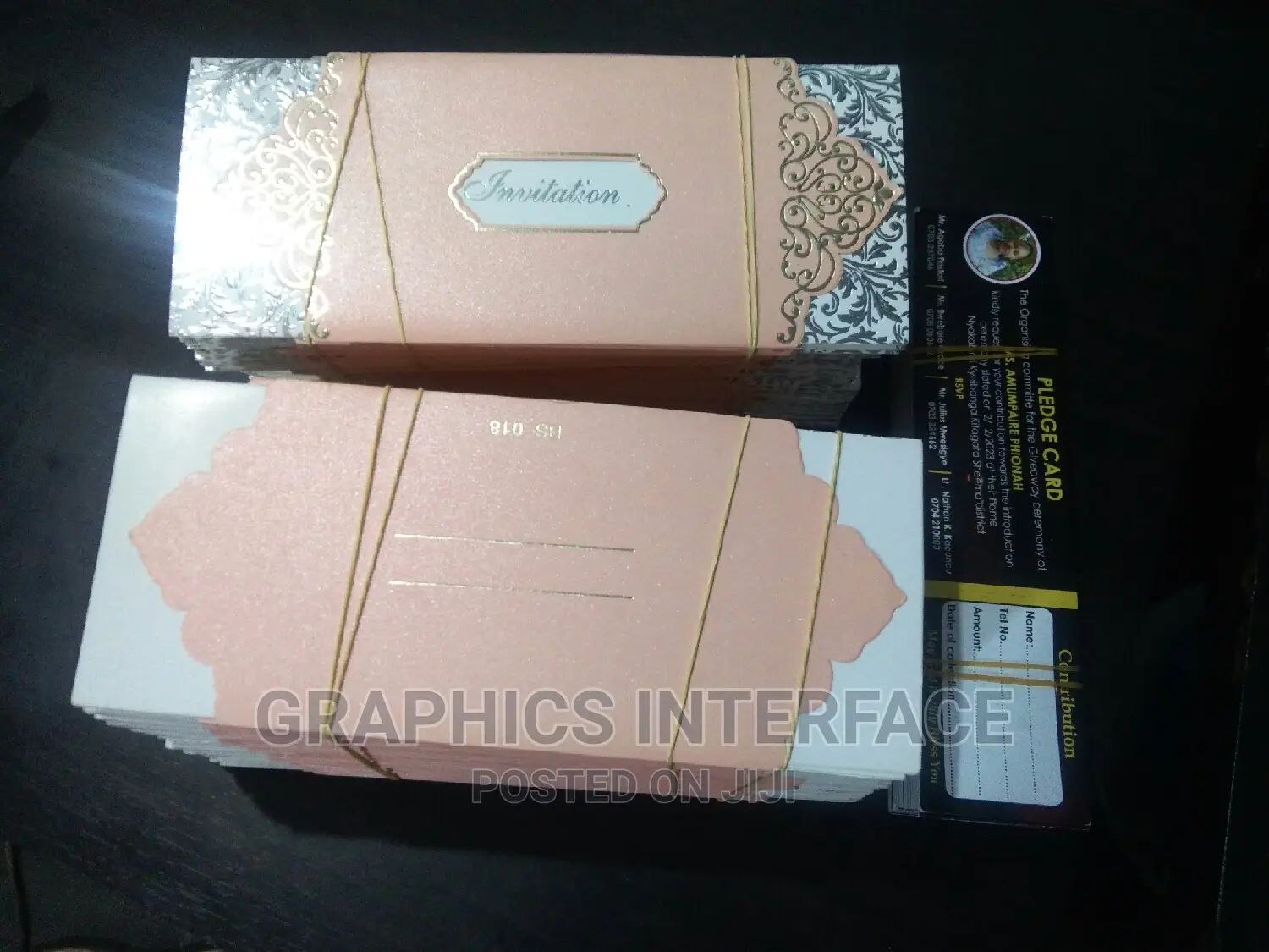 Wedding and Invitation Cards, Pledge Cards