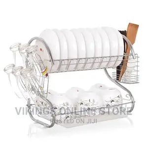 2 Layer Stainless Steel Dishrack