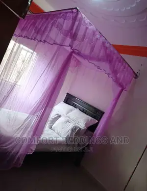 Wall Mount Square Mosquito Net Purple