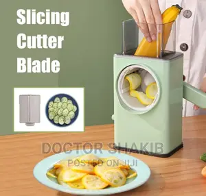 Manual Vegetable Slicer,Grater, Shredder With Handle