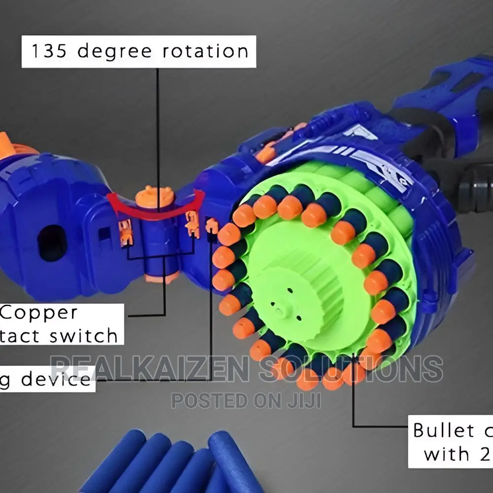 BLAZE STORM Battery Operated 40 Soft Bullet Kid Machine Gun