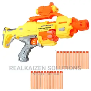FLAMES STORM Barricade RV-10 20pc Soft Bullet Kid Toy Gun