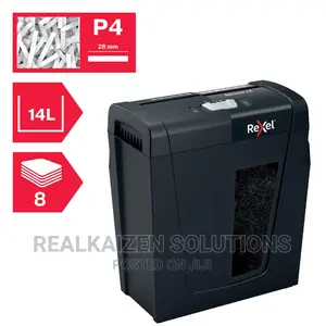 REXEL 14L Compact Secure 8 Papers Cross Cut Paper Shredder