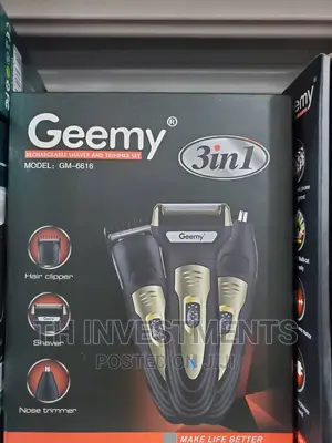 Geemy 3 in 1 Rechargeable Hair Clipper.