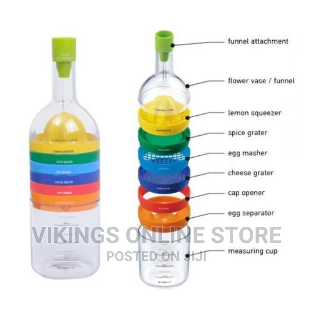 8 in 1 Kitchen Tool Set Multipurpose Bottle Funnel,Grater