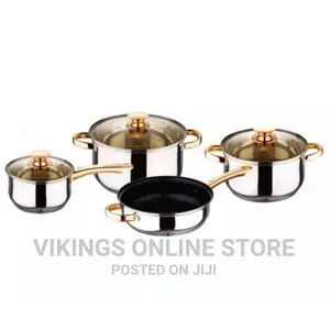7 PCS Stainless Steel Induction Casserole Saucepans