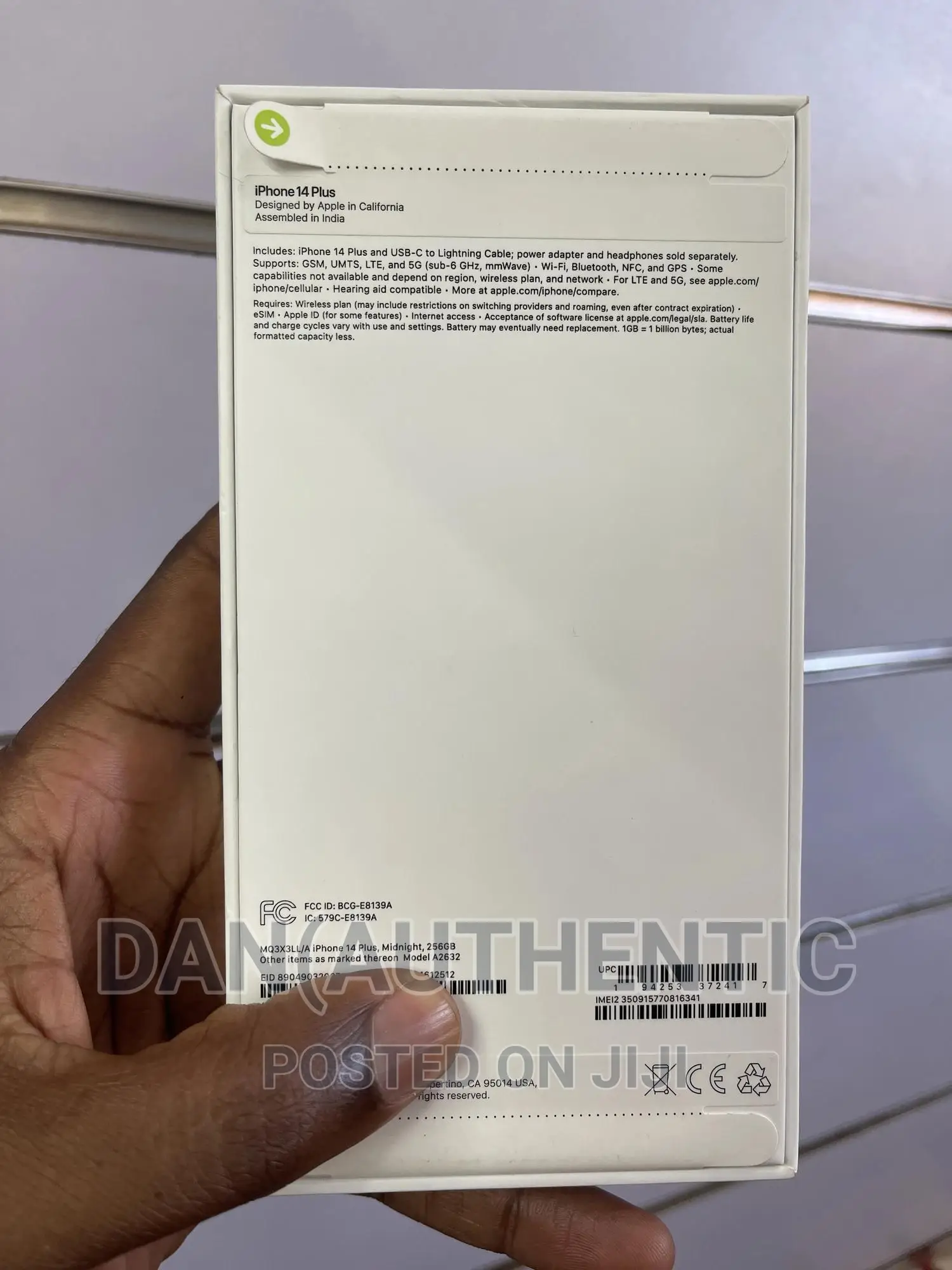 New Apple iPhone 14 Plus 256 GB Black