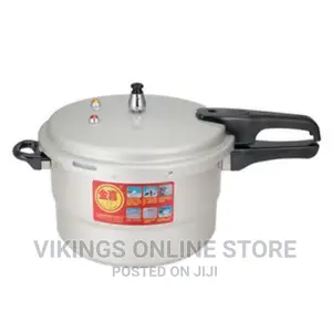 22CM 5L Aluminum Pressure Cooker With Steamer – Silver