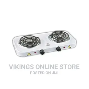 Double Coil Electric Hot Plate Cooker _White