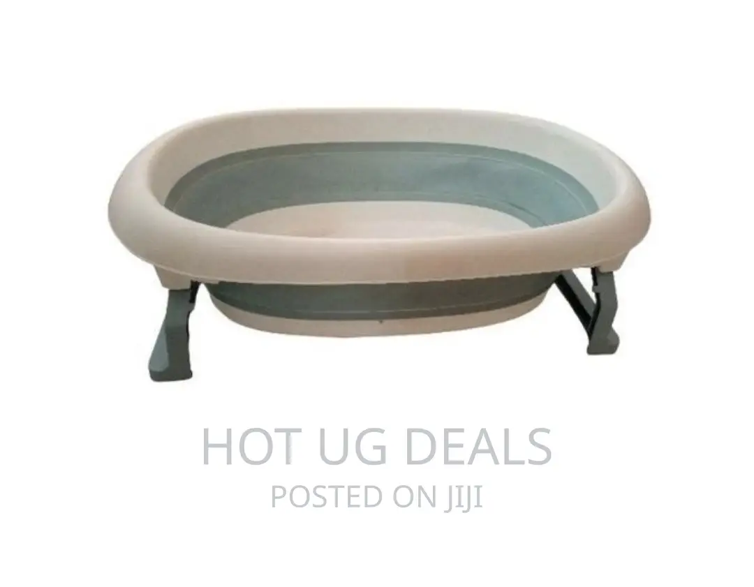 Baby Bath Tub Foldable Baby Shower Newborn Basin - White