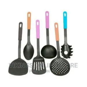 Set of Non Stick Cooking or Serving Spoons- Multicolor