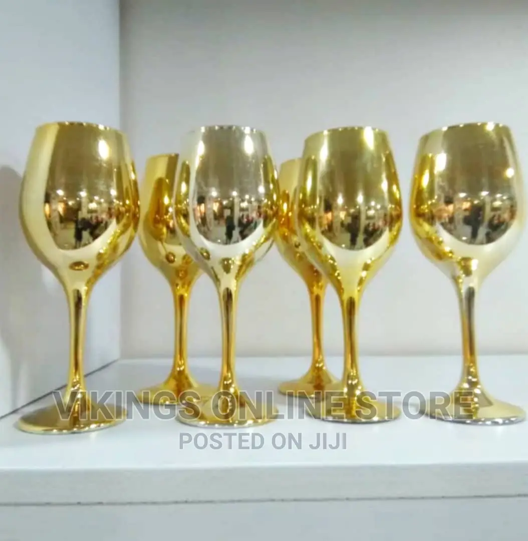 Gold Wine Glasses 12pcs,A Dozen