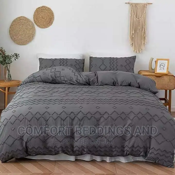 Six Peice Bedcover Gray