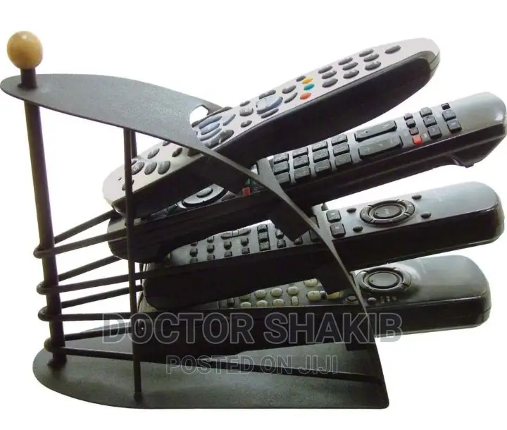 Metallic Remote Control Organizer\ Storage Rack