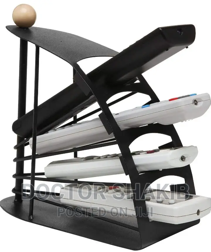 Metallic Remote Control Organizer\ Storage Rack