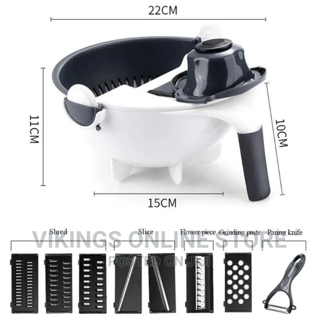 9 In 1 Functions Wet Basket Vegetable Cutter