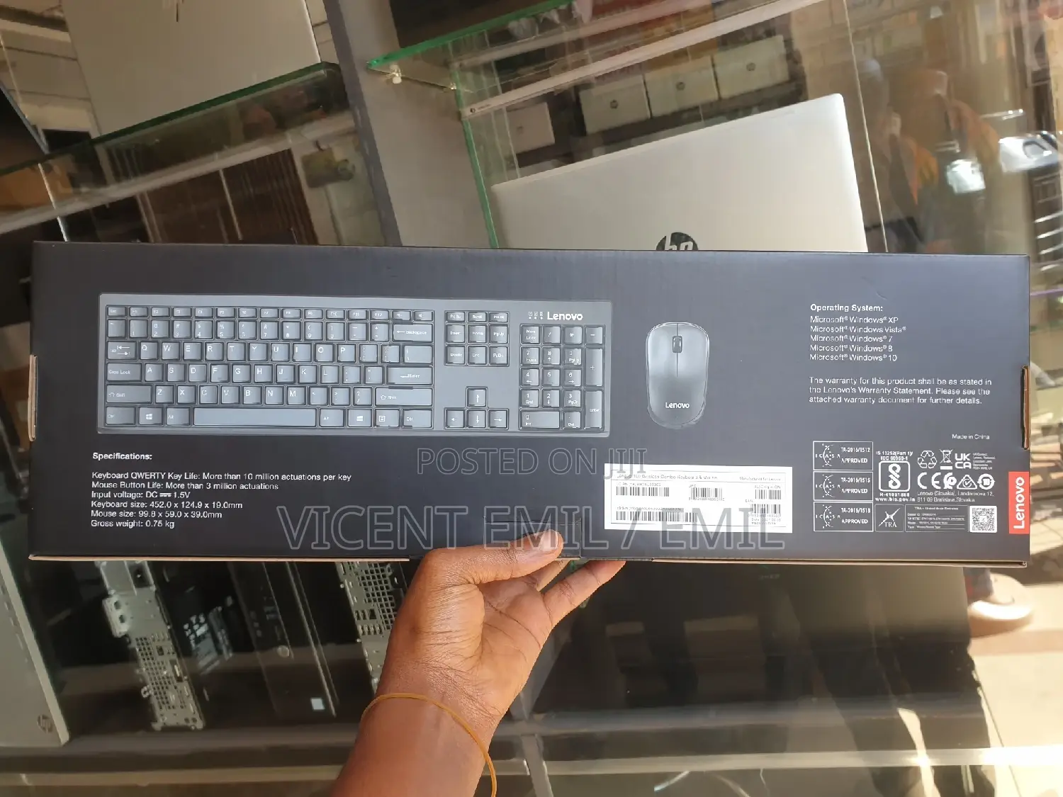 Lenovo 100 Wireless Combo Keyboard and Mouse