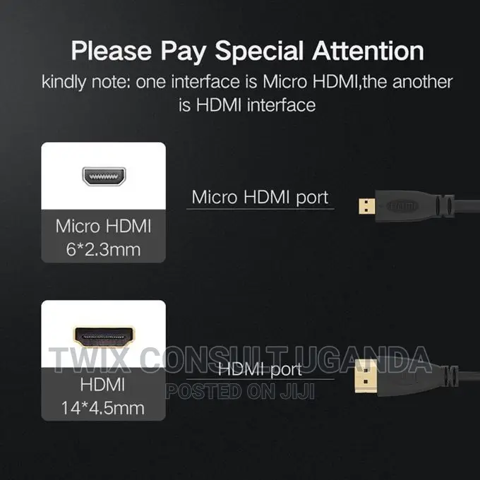 HDMI to 1080P Micro HDMI Adapter Cable
