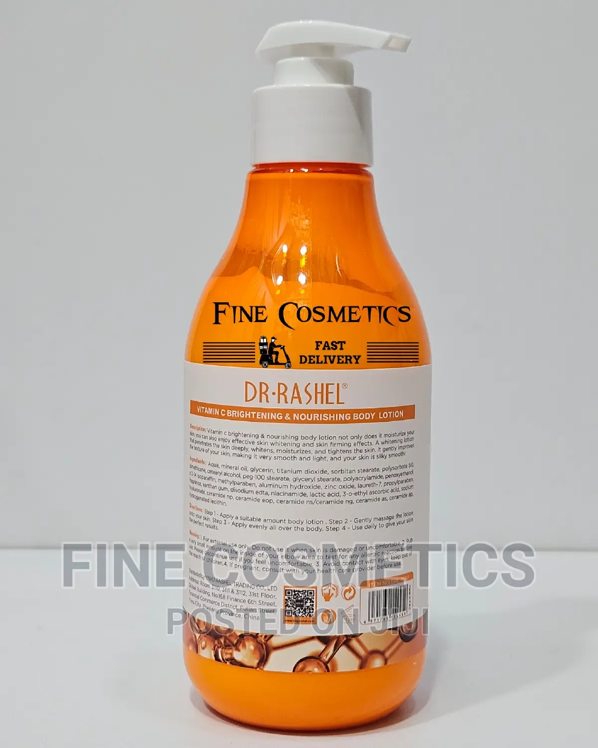 Dr Rashel Vitamin C Brightening and Nourishing Body Lotion.