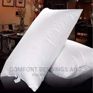Pair of Fibre Pillows White