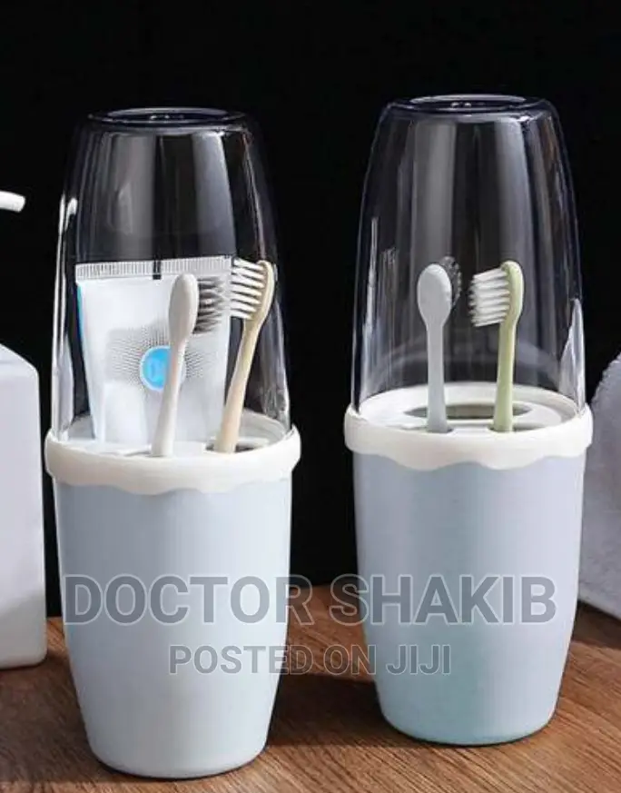 Couple Transparent Cover Toothbrush\ Paste Holder