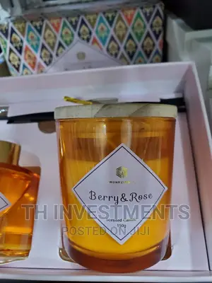 Berry and Rose Scented Candles.