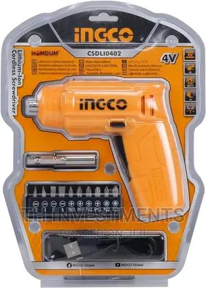Ingco Lithium - Ion Cordless Screwdriver.