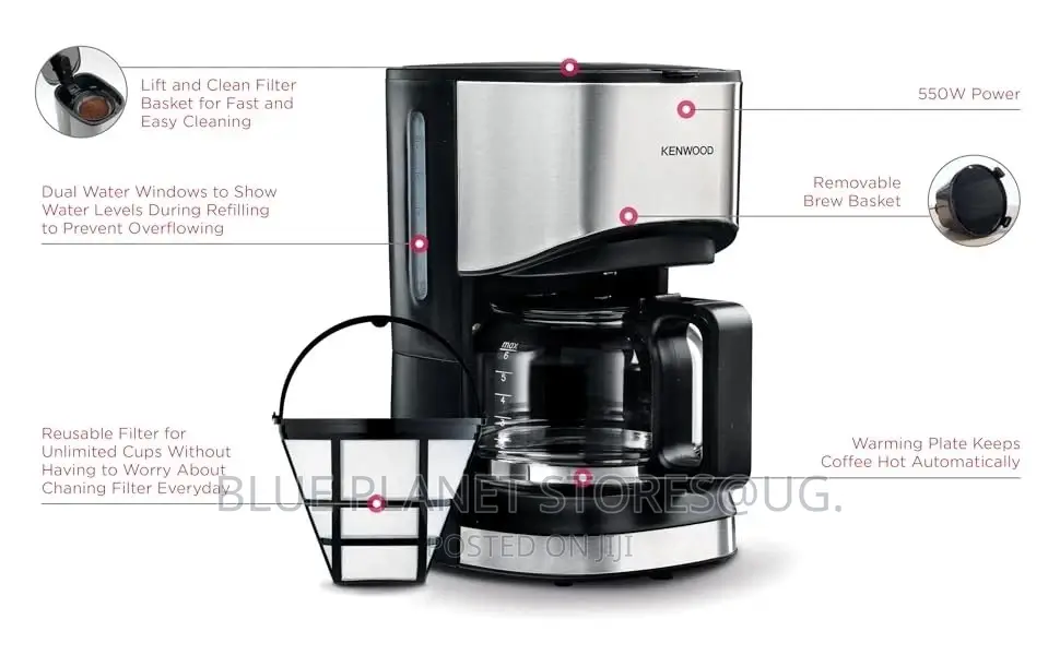 KENWOOD Accent (6 Cups) Drip Coffee Makers \\ 550w \\ CMM05