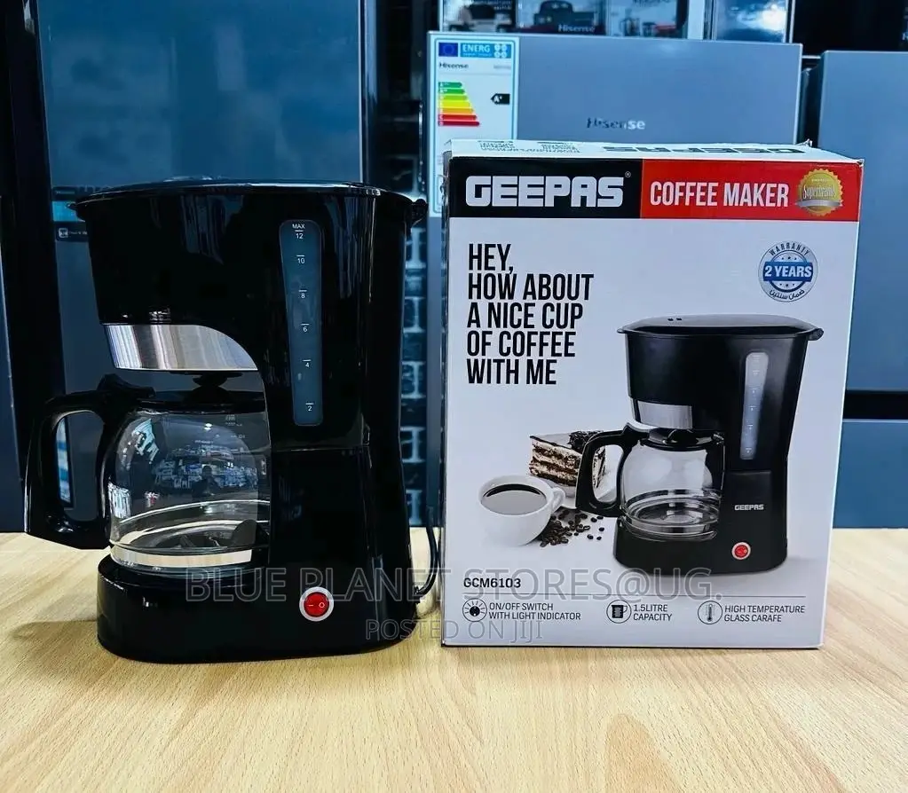 GEEPAS 1.5litres Electric Coffee Makers \\ 1000w \\ GCM6103
